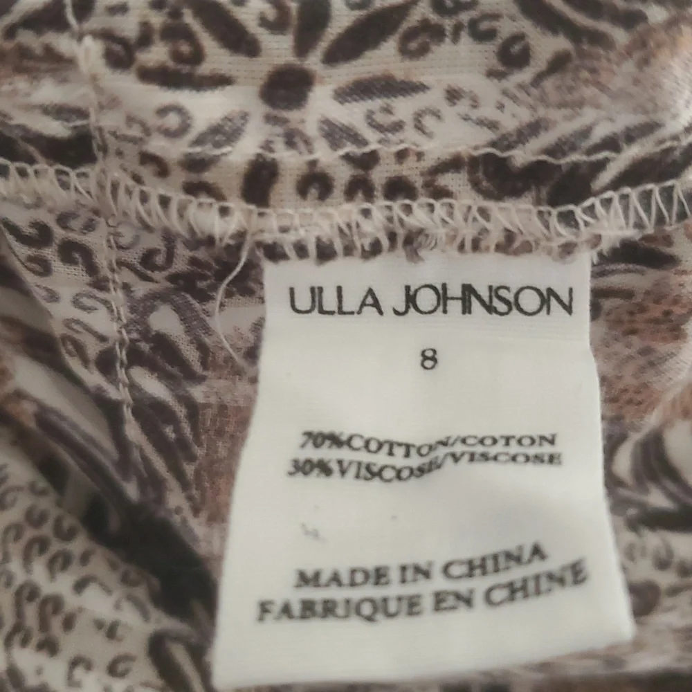 NWOT ULLA JOHNSON KAITLYN FLUTTER SLEEVE DRAWSTRING MINI DRESS IN YARROW - Picture 12 of 14